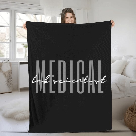 Medical Lab Scientist Techian Fleece Blankets