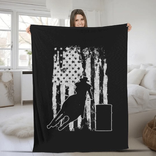 Barrel Racing Fleece Blankets