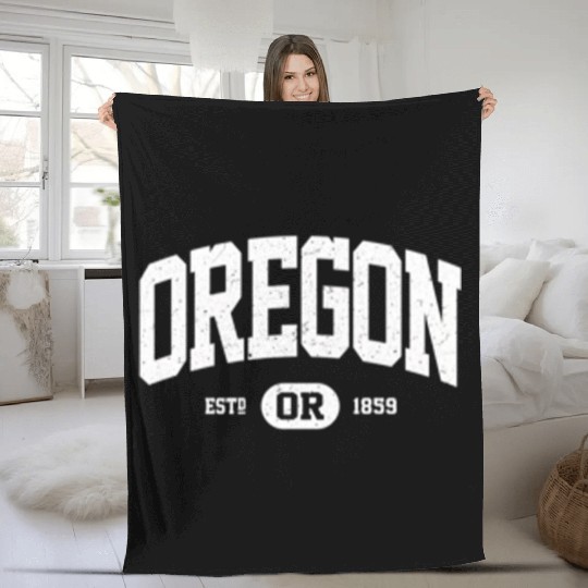 Oregon Oregon Or Fleece Blankets
