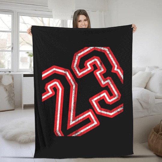 basketball number 23 Fleece Blankets