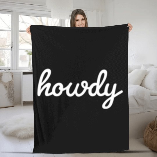 67858 Howdy Fleece Blankets
