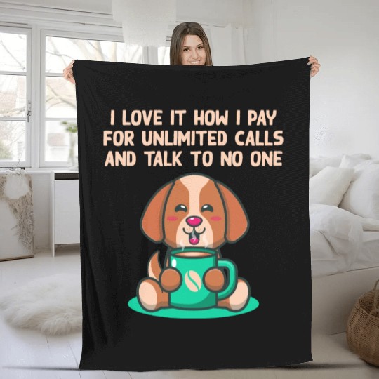 Waste Money on Unlimited Call Subscription Introve Fleece Blankets