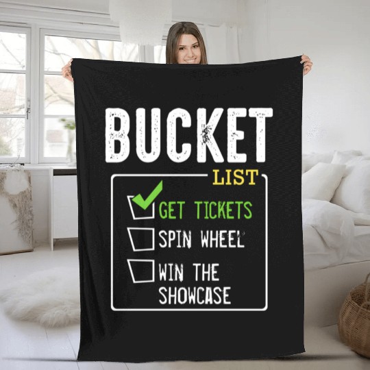 Bucket List Get Tickets Win Game Show Lucky Fleece Blankets