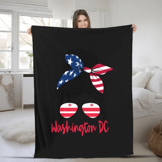 Washington Dc Washington Dc Flag Statefriend Fleece Blankets