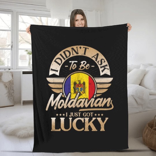 Moldova Flag For Moldavians Fleece Blankets