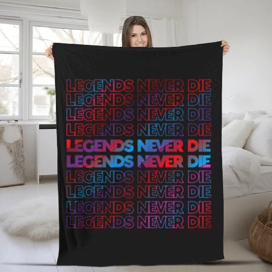 Legends Never Die T ShirtLegends Never Die Pattern Fleece Blankets