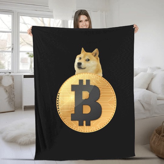 I love bitcoin Fleece Blankets