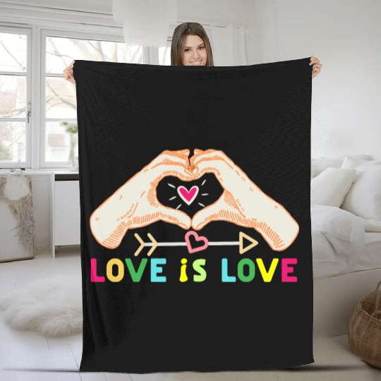 Love is Love Fleece Blankets
