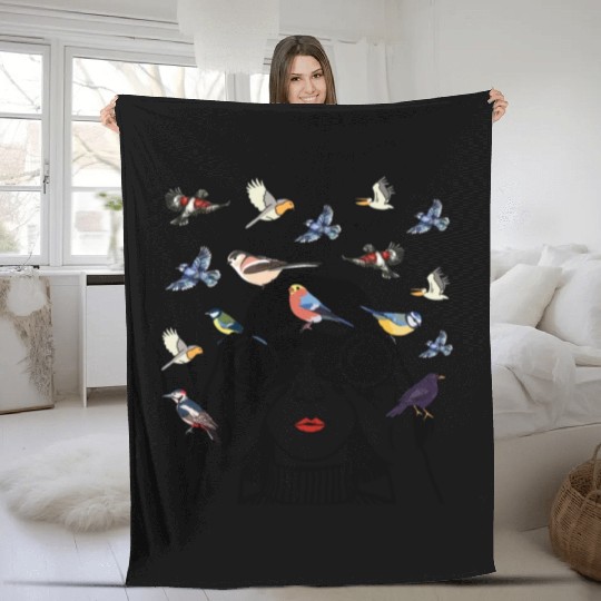 Bird Lover Birdwatching Bird Whisperer Fleece Blankets