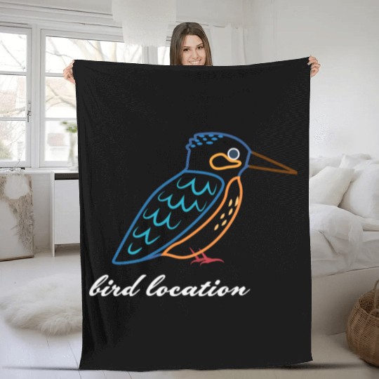 bird location Fleece Blankets