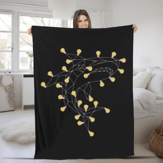 Shark lightning Fleece Blankets