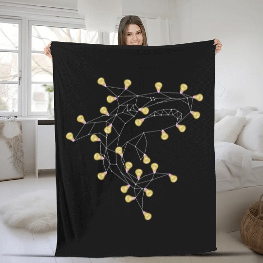 Shark lightning Fleece Blankets