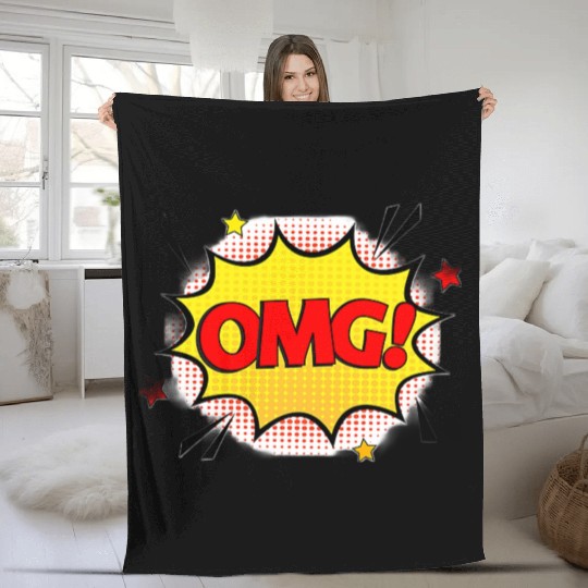 OMG design Fleece Blankets