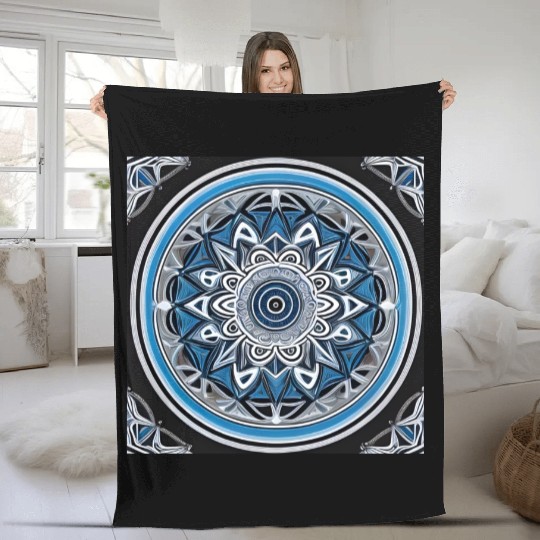 Unique Mandala V2 Fleece Blankets