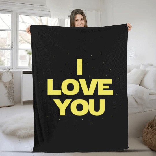 I Love You Fleece Blankets