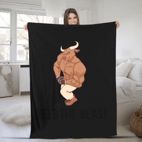 Feed the Beast gym bodybuilding motivation 1 Fleece Blankets