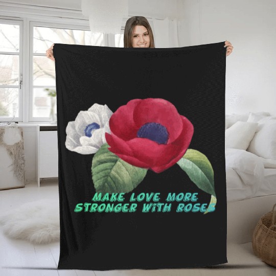 Embracing Romance with the Rose Fleece Blankets