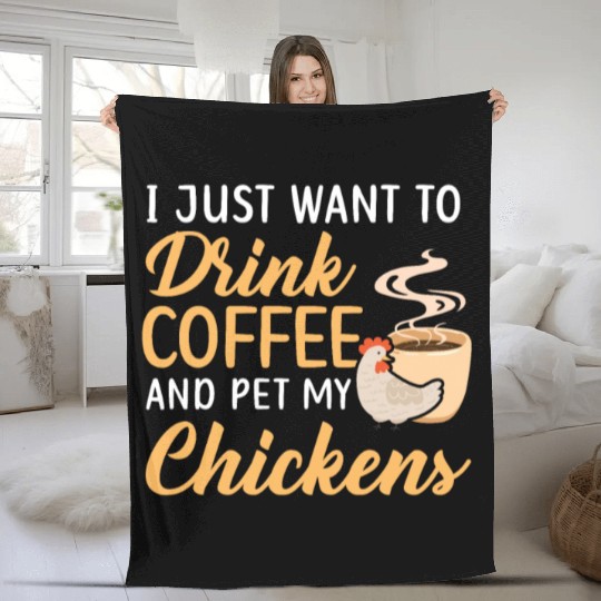 Chicken Farmer Chicken Whisperer Farm Animal Fleece Blankets