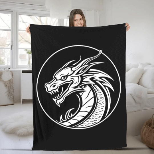 Dragon Mythical Fantasy Serpent Fleece Blankets
