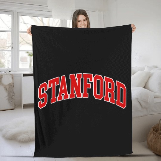 Stanford California - Throwback - Fleece Blankets