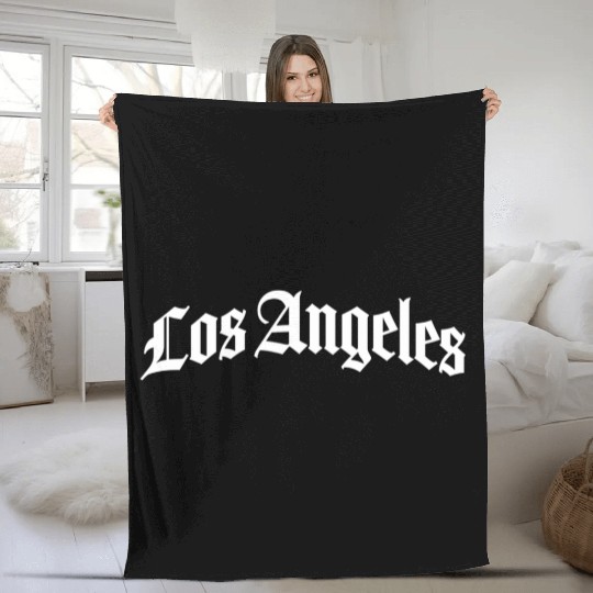 Los Angeles California Fleece Blankets