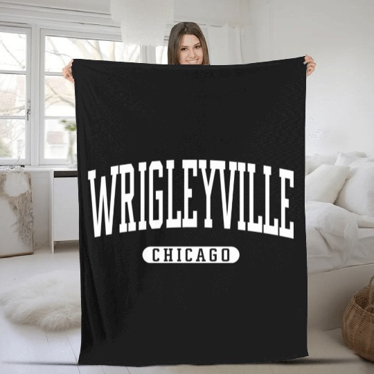 Wrigleyville Chicago Fleece Blankets