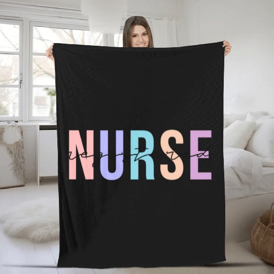 Registered Nurse Rn Emergency Room Nurse Fleece Blankets