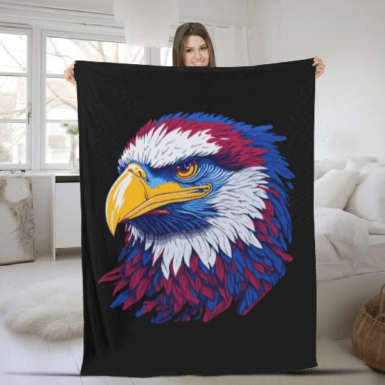 Eagle Vector 2 Fleece Blankets