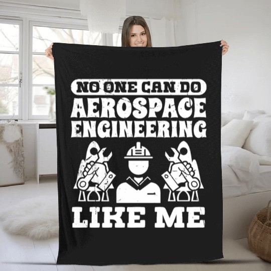 Aerospace engineering like me rocket scientist Fleece Blankets
