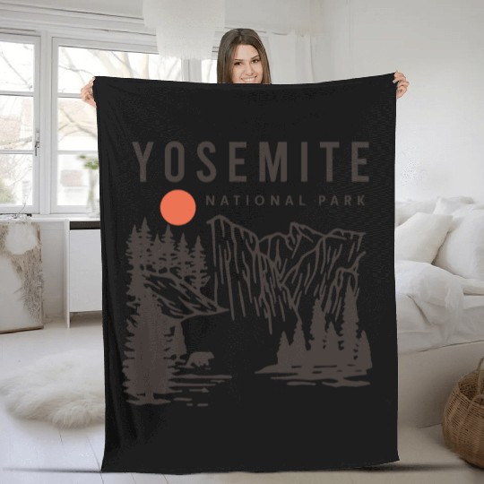 Yosemite National Park Fleece Blankets