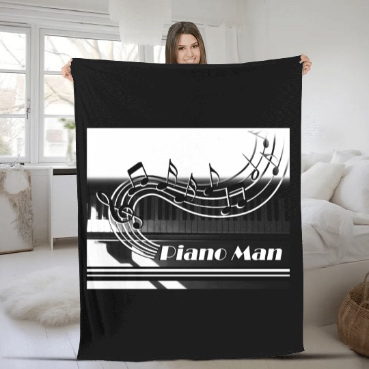 Piano Man Fleece Blankets