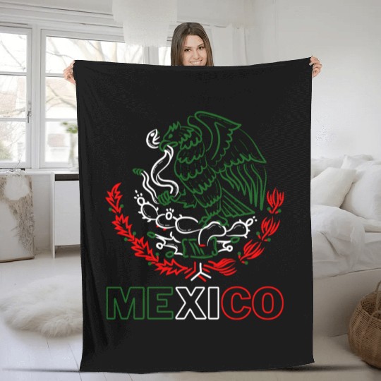 Meco With Mecan Eagle From Flag Red Green And Fleece Blankets