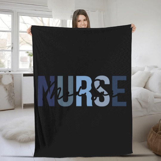 Retro Medical-Surgical Nurse Print For Nursing Stu Fleece Blankets