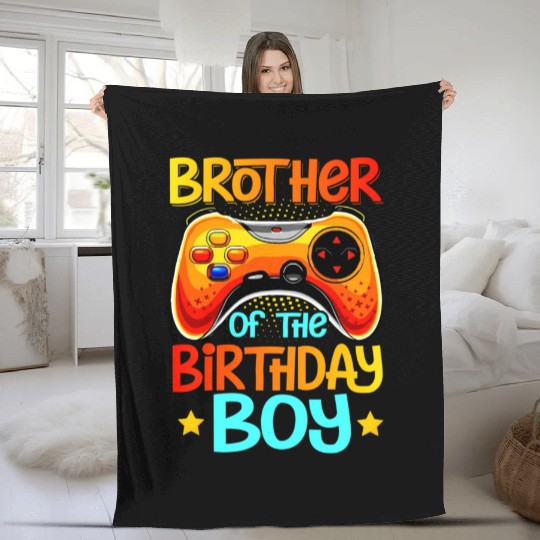 Video Game Brother Of The Gamer Fleece Blankets