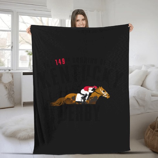 Kentucky Derby Officially Licensed 149Th Running Fleece Blankets