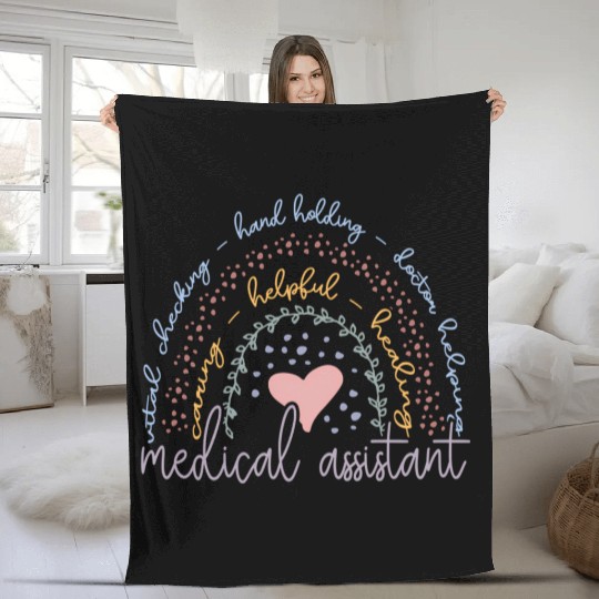 Rainbow Medical Assistant Fleece Blankets
