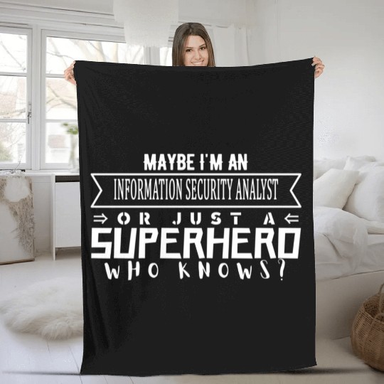 Working Profession Information Security Analyst Fleece Blankets