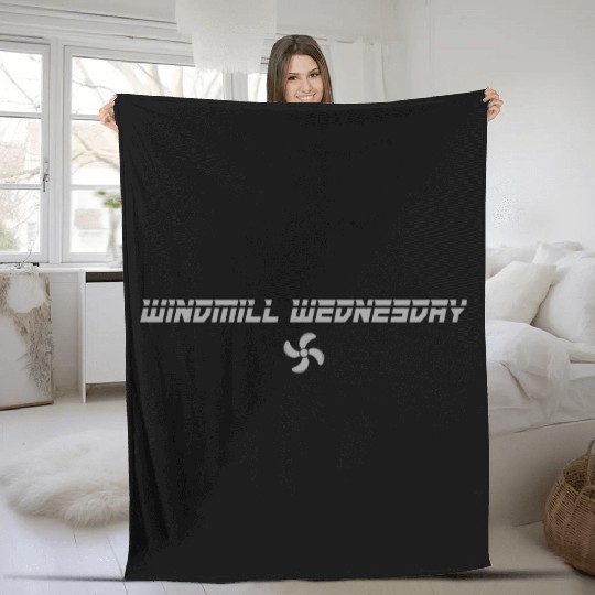 Windmill Wednesday Fleece Blankets