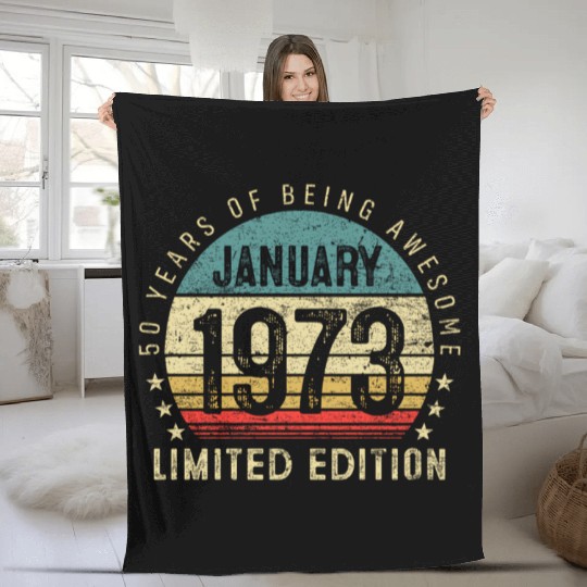 50Th January 1973 50 Fleece Blankets