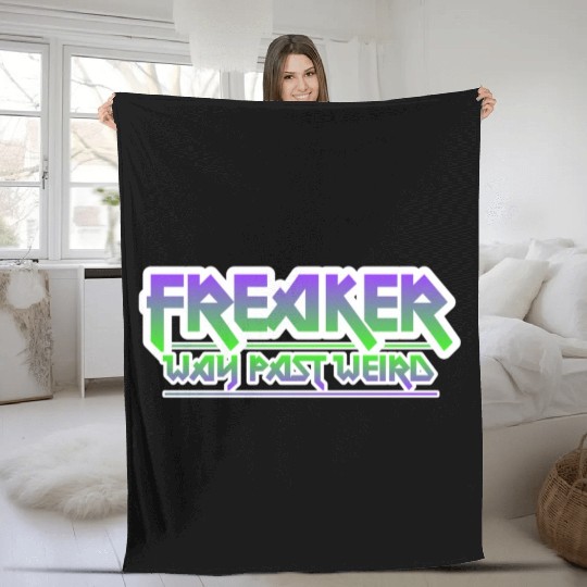 Freaker. Metal Design. Fleece Blankets
