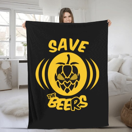Save The Beers For Nature And Beer Lovers Fleece Blankets