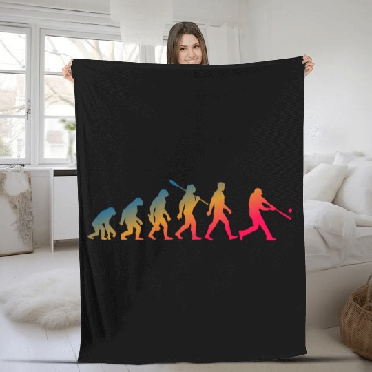Evolution Baseball Batter Fleece Blankets