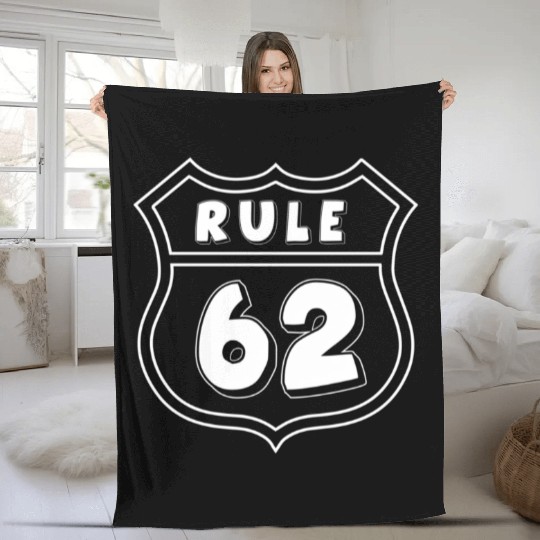 Rule 62 Aa Na 12 Step Recovery Sobriety Fleece Blankets