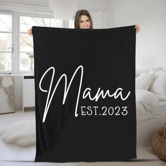 Mama Est 2023 Pocket Promoted To Mama Pregnancy An Fleece Blankets