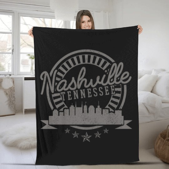 hville - yline Cory Music City Fleece Blankets