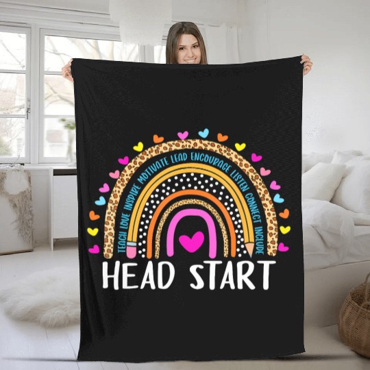 Back to School Head Start Squad Homeschool Fleece Blankets