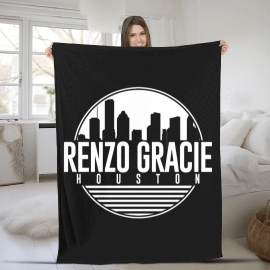 Renzo Gracie Jiu Jitsu Houston Fleece Blankets