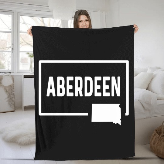 Aberdeen South Dakota Sd - Home Hometown Vacation Fleece Blankets