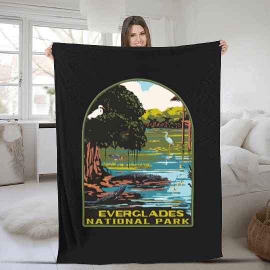 everglades national park Fleece Blankets