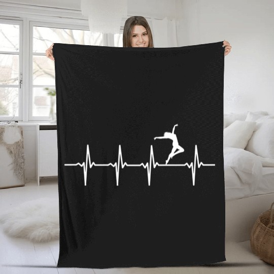Dance Heartbeat For Dancers Fleece Blankets